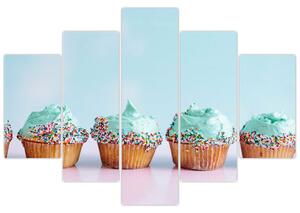 Tablou cu cupcakes (150x105 cm)