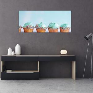 Tablou cu cupcakes (120x50 cm)