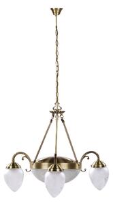 Rabalux Annabella lampă suspendată 5x60 W alb-alamă 8633