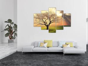 Tablou cu copac pe luncă (150x105 cm)