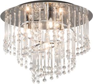 Zuma Line Terre lampă de tavan 4x25 W crom-argint-cristal 19154M