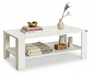 Masuta Cafea Rectangular Adore Living, Alb - Maro, 110x42x65 cm