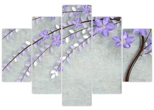 Tablou - ploaie violetă (150x105 cm)