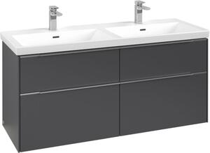 Villeroy & Boch Subway 3.0 dulap 127.2x46.2x57.6 cm dulap atârnat sub chiuvetă grafit C568L0VR