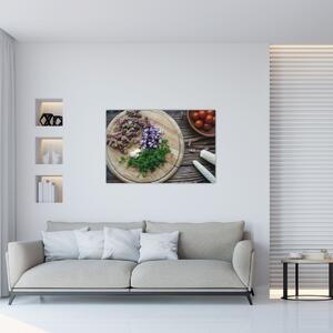 Tablou - Din tocătorul bucătăriei (90x60 cm)