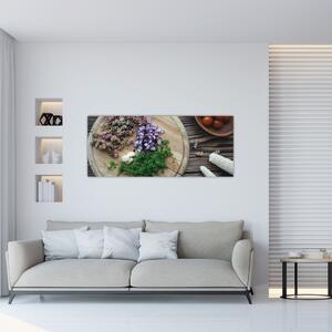 Tablou - Din tocătorul bucătăriei (120x50 cm)