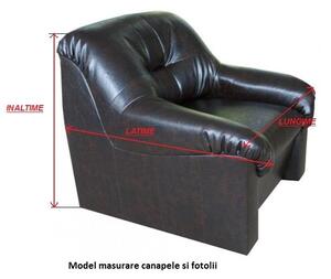 Husa elastica pentru canapea 3 locuri, cu volanas, model Jacquard, Gri