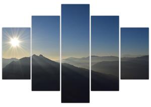 Tablou - Deasupra vârfurilor de munți (150x105 cm)