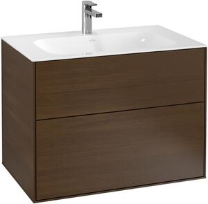 Villeroy & Boch Finion dulap 79.6x49.8x59.1 cm dulap atârnat sub chiuvetă nucă F01000GN