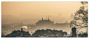 Tablou - Orașul în ceață (120x50 cm)