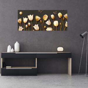 Tablou - Lalele - abstract (120x50 cm)