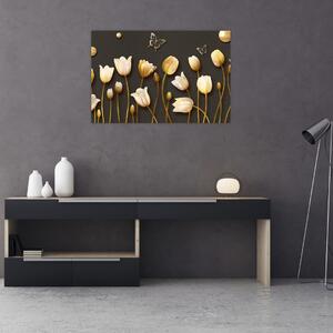 Tablou - Lalele - abstract (90x60 cm)
