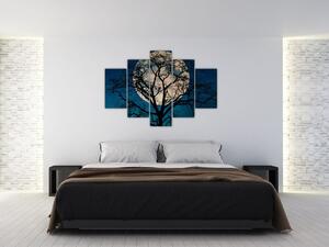 Tablou copacului cu lună plină (150x105 cm)