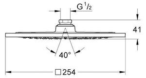 Coloana dus cu baterie si termostat Hansgrohe, Crometta E 240, crom