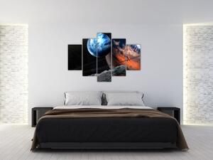 Tablou planetei în cosmos (150x105 cm)