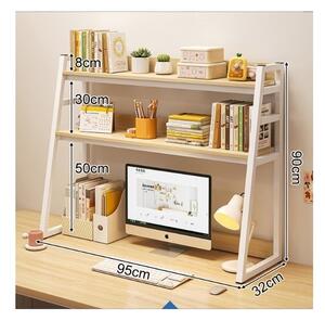 Raft multifunctional modern, maro-alb, 3 nivele, 95x32x90 cm, JollyMag, SZ40B