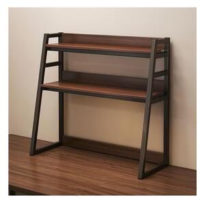 Raft multifunctional modern, 3 nivele, maro-negru, 95x32x90 cm, JollyMag, SZ40CZ