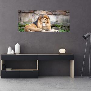 Tablou cu leu (120x50 cm)