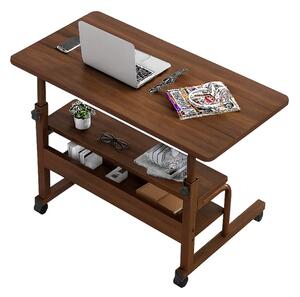 Masă reglabilă pentru laptop 80x40x(69-90) cm-Walnut