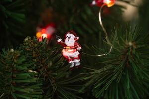 Luminițe pe baterii 20LED 2,2m Santa Claus