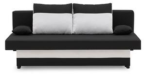 SONY canapea pat, țesătură normală, umplere spumă, culoare - negru / alb