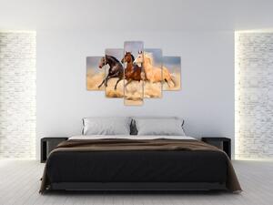 Tablou - Cai sălbatici (150x105 cm)