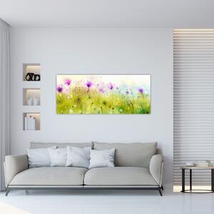 Tablou - Flori de luncă (120x50 cm)
