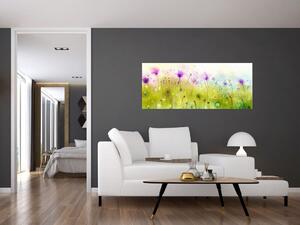 Tablou - Flori de luncă (120x50 cm)