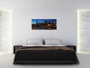 Tablou cu noaptea în Melbourne (120x50 cm)