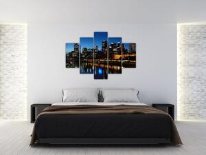 Tablou cu noaptea în Melbourne (150x105 cm)