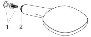 Para de dus, Hansgrohe, Raindance Select E 120, 3 jeturi, bronz periat