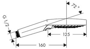 Para de dus, Hansgrohe, Raindance Select S 120, 3 jeturi, bronz periat