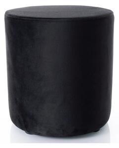 Taburet DOTI B, stofa catifelata negru - Bluvel 19, 38x38x42 cm