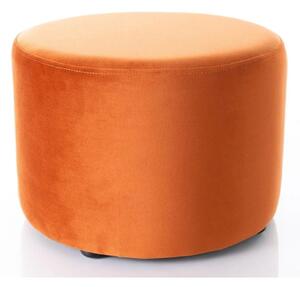 Taburet DOTI A, stofa catifelata scortisoara - Bluvel 4215, 43x43x32 c