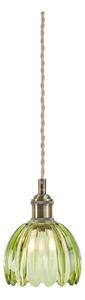 Markslöjd 109138 - Pendul GOTA suspendat pe cablu 1xE14/40W/230V, verde fumuriu/alamă