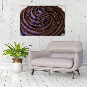 Tablou - Cupcake din ciocolată (90x60 cm)