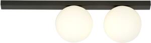 Emibig Fit lampă de tavan 2x10 W negru-opal 1124/2