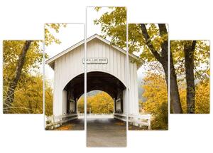 Tablou cu podul în Oregon (150x105 cm)