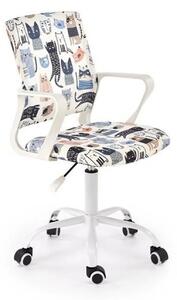 Scaun birou ORIS, multicolor, stofa clasica/metal, 51x51x88/100 cm