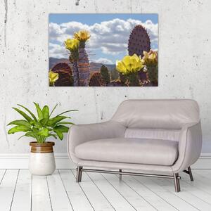 Tablou cu floarea de cactus Opunție (90x60 cm)