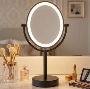 Eglo 201599 - Oglindă cosmetică cu iluminare LED LED/4W/4xAA IP65 negru