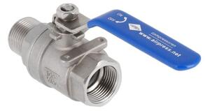 Robinet cu sferă 3/4" interior-exterior din oțel inoxidabil 36372
