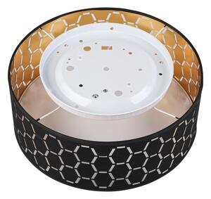 Plafonieră ULLE 1xE27/15W/230V diametru 35 cm neagră