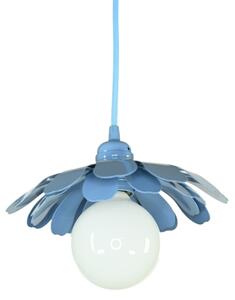 Bohemia-Design - Lustră suspendată pe cablu, 1xE27/60W/230V, albastră