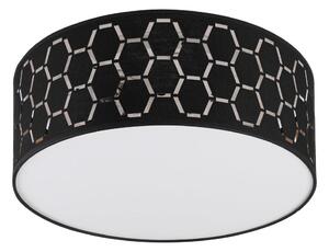Plafonieră ULLE 1xE27/15W/230V diametru 35 cm neagră