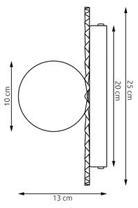 Aplica de perete UMBRA 1xG9/8W/230V bej