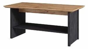 Masuta cafea NICOLE, stejar wotan/gri, PAL, 120x60x55 cm