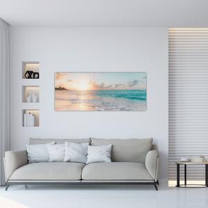 Tablou - Plaja de vis (120x50 cm)