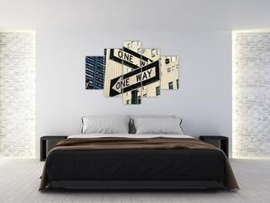 Tablou - New York ONE WAY (150x105 cm)