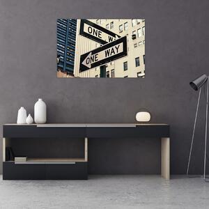 Tablou - New York ONE WAY (90x60 cm)